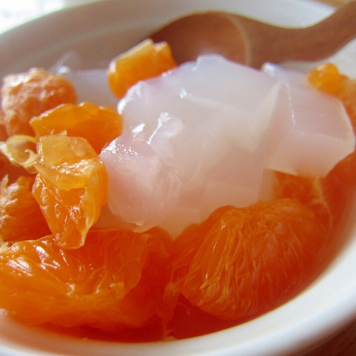 オレンジと葛湯寒天のデザート レシピ 作り方 By Skip Right 楽天レシピ